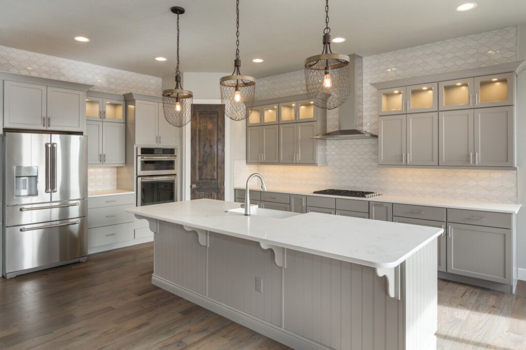kitchen floor ideas with white cabinets